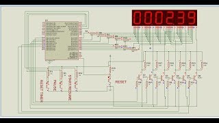 Stopwatch using pic18f4520 in proteus [upl. by Hestia]