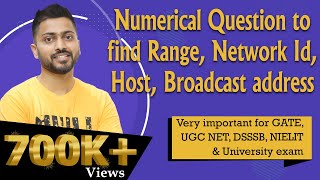 Lec45 Find Range Network Id Host Broadcast address with Numerical Examples in Hindi [upl. by Jerad]