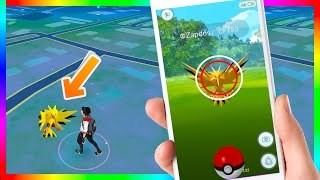 OMG FIRST ZAPDOS CAUGHT IN POKEMON GO UNBELIEVABLE Footage of ZAPDOS Caught in Pokemon Go [upl. by Nylireg]