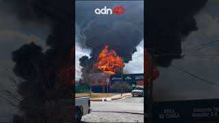 🚨 ¡Última Hora fuerte explosión de contenedores de diésel y gasolina en Cadereyta Nuevo León [upl. by Nabla]