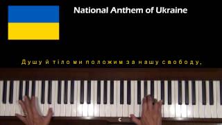 Ukraine National Anthem Piano Cover with Tutorial [upl. by Kowal902]