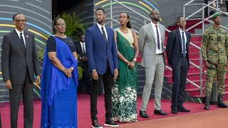 President Kagame and his family bid farewell to African leaders who attended his inauguration [upl. by Malachi]