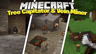 Tree Capitator amp Vein Miner  Survival Addon  Tree Capitator amp Vein Miner Addon download MCPE 121 [upl. by Miehar295]