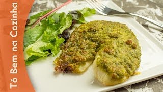 TILÁPIA EM CROSTA DE PESTO  Receita de tilápia Episódio 58 [upl. by Weissman]