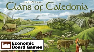 Clans of Caledonia Runthrough Economic Board Games [upl. by Nicholl]