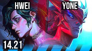 HWEI vs YONE MID  EUW Diamond  1421 [upl. by Ertha]