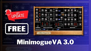 NEW UPDATE of FREE SOFTSYNTH MinimogueVA 30  Sound Demo [upl. by Asirehc]