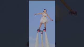 The Most Romantic Flyboarding Storieslove flyboard dance trending youtubehomepage shorts song [upl. by Nesyla]