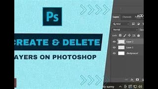 How to Delete a Layer in Adobe Photoshop  Easy StepbyStep Tutorial l adobephotoshop layers [upl. by Morena]