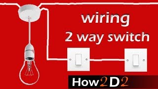 LIGHT SWITCH Wiring 2 way switch How to wire 2way light switch [upl. by Ettelohcin470]