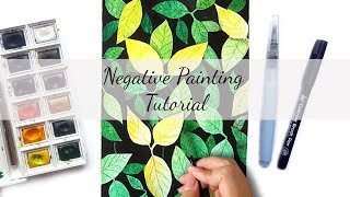 I Followed A makoccino Negative Painting Tutorial [upl. by Ayatnohs]