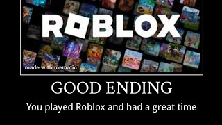 Roblox all endings meme 300 subscribers special [upl. by Ricarda]