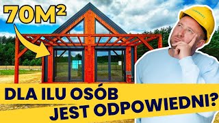 DOM Marzeń 70m2 PARTEROWY Jaki ma układ Jak wygląda Ile kosztuje Ile osób może w nim mieszkać2 [upl. by Yanej821]