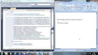 C Visual Studio 2012 Try Catch Explained [upl. by Nolham]