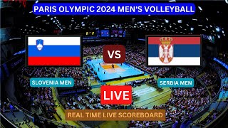 Slovenia Vs Serbia LIVE Score UPDATE Today Men’s Volleyball 2024 Paris Olympic Match Jul 30 2024 [upl. by Nevuer]