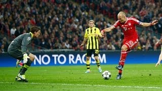 Arjen Robben • Goal against Borussia Dortmund • Champions League final 2013 [upl. by Noerb380]