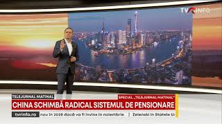 Reformă crucială a sistemului de pensii în China Crește vârsta de pensionare [upl. by Lyall]