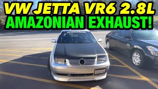 2001 VW Jetta VR6 28L V6 Exhaust w AMAZONIAN MUFFLER [upl. by Ecirpac]