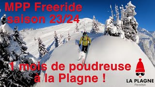 la Plagne freeride tout le hors pistes du début de saison 2024 [upl. by Adamik]