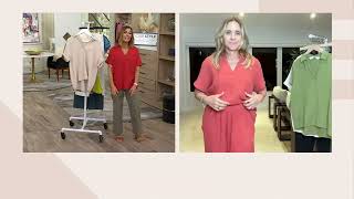 Peace Love World Boheme Gauze Popover Collared Shirt on QVC [upl. by Talya]