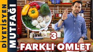 3 FARKLI OMLET TARİFİ  Kahvaltı Alternatifleri  Andaç Yeşilyurt [upl. by Ellenaej]