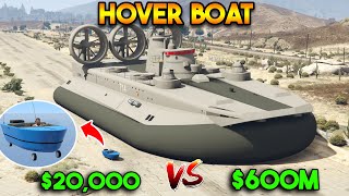 GTA 5 ONLINE  CHEAP HOVER BOAT VS EXPENSIVE HOVER BOAT WHICH IS BEST [upl. by Iramohs]