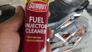 Does Gumout Fuel Injector Cleaner Actually workDuke 390 Part I [upl. by Llenart]