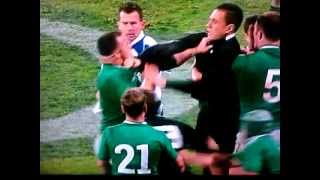 Sonny Bill Williams VS Cian Healy RUGBY SCUFFLE [upl. by Akinyt]