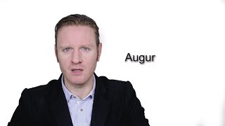 Augur  Meaning  Pronunciation  Word World  audiometry Video Dictionary [upl. by Icyaj]