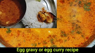 Egg gravy egg curry recipe [upl. by Ahsitneuq]