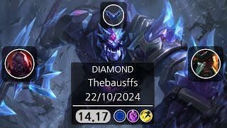 Thebausffs  Sion VS Gangplank  RANKED  22102024 [upl. by Healion]