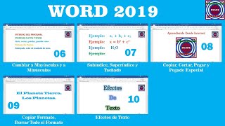 Curso de Word 2019 Videos 06 al 10 [upl. by Jazmin575]