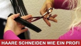 Haare schneiden wie ein Profi I DIY Tutorial Anleitung [upl. by Kcirej]