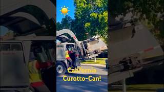 California CurottoCan Garbage Truck garbagetruck recycling shorts [upl. by Eanod]