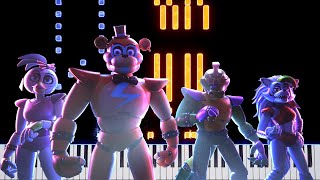 Opening Cutscene Main Theme Full Ver  Five Nights at Freddys Security Breach  Piano Tutorial [upl. by Nguyen]