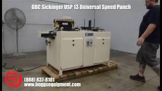 GBC Sickinger USP 13 Universal Speed Punch [upl. by Malanie210]