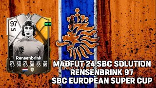 Madfut 24 Rob Rensenbrink 97 Sbc European Super Cup [upl. by Lehcsreh]