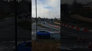 Getting on Westfield Roundabout Falkirk District Scotland UK [upl. by Arreis]