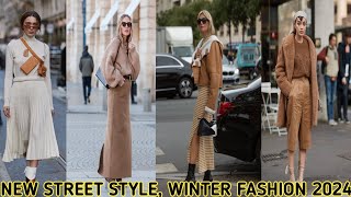 The Most Beautiful Winter 2024 Street Fashion in Italy 🇮🇹 How to be Elegant in outerwear 🌟New Trend [upl. by Ayote]