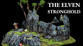 Building a MAGICAL Elven Stronghold Diorama for DampD  Wargaming [upl. by Esoryram275]