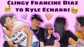 Clingy Francine Diaz to Kyle Echarri💜 KyCine [upl. by Innavoij]