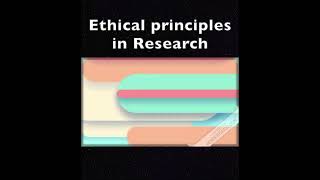 Four cardinal principles of ethics in Medical research research medicine ethics principles [upl. by Dloreh]