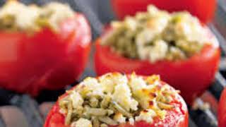 Greek stuffed tomatoes gemista recipe at the end [upl. by Wenda302]