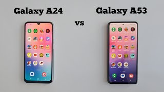 Galaxy A24 vs Galaxy A53 Speed Test  Speed Comparison [upl. by Hareehahs28]