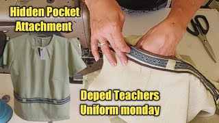 How to Attach Hidden Pocket Deped Teachers Uniform 2021 [upl. by Carmencita]