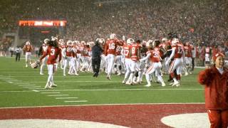 quotJump Aroundquot at Camp Randall Nov 15 2014 Wisconsin Badgers vs Nebraska Cornhuskers [upl. by Hevak]