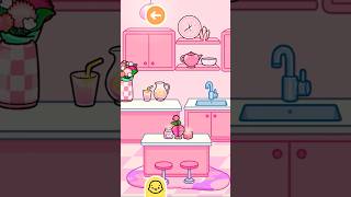 Toca World Pink Kitchen tocaworldroleplay tocaboca tocaworld cute gaming aesthetic decoration [upl. by Arded]