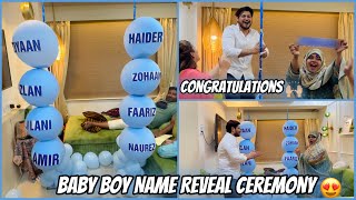 Finally Baby Ka Name Reveal Hogaya 😍  Ghar Walo Ko Bhi Naam Acha Laga ❤️  Sufiyan And Nida ❤️ [upl. by Aizitel]