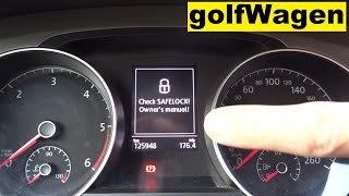 VW Golf 7 SafeLock disabled [upl. by Eneluqcaj]