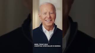 biden and trump hold rallies before georgia primaries wcnc shorts [upl. by Russi328]